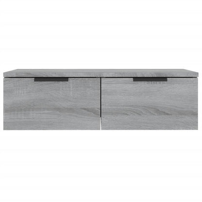 Wandkasten 2 St 68X30X20 Cm Bewerkt Hout Grijs Sonoma Eiken