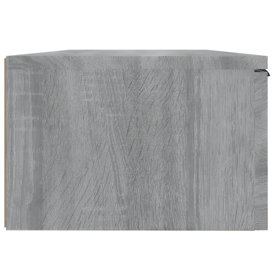 Wandkasten 2 St 68X30X20 Cm Bewerkt Hout Grijs Sonoma Eiken