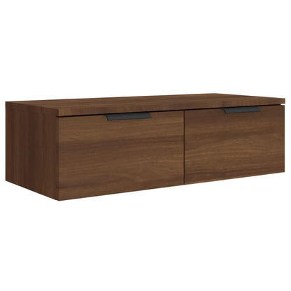 Wandkasten 2 St 68X30X20 Cm Bewerkt Hout Bruineikenkleurig