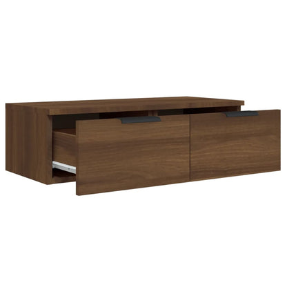 Wandkasten 2 St 68X30X20 Cm Bewerkt Hout Bruineikenkleurig