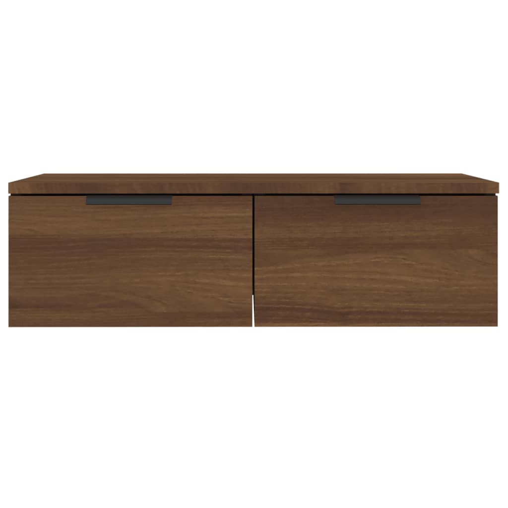 Wandkasten 2 St 68X30X20 Cm Bewerkt Hout Bruineikenkleurig
