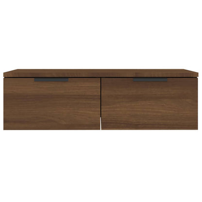 Wandkasten 2 St 68X30X20 Cm Bewerkt Hout Bruineikenkleurig