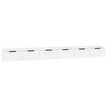 Wandkasten 2 St 102X30X20 Cm Bewerkt Hout Wit