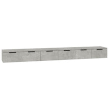 Wandkasten 2 St 102X30X20 Cm Bewerkt Hout Betongrijs
