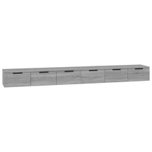 Wandkasten 2 St 102X30X20 Cm Bewerkt Hout Grijs Sonoma