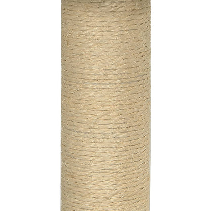 Kattenmeubel Met Sisal Krabpaal 74 Cm Donkergrijs