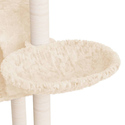 Kattenmeubel Met Sisal Krabpalen 108,5 Cm Kleurig Crème
