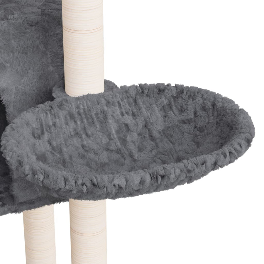 Kattenmeubel met sisal krabpalen 108,5 cm donkergrijs Donkergrijs