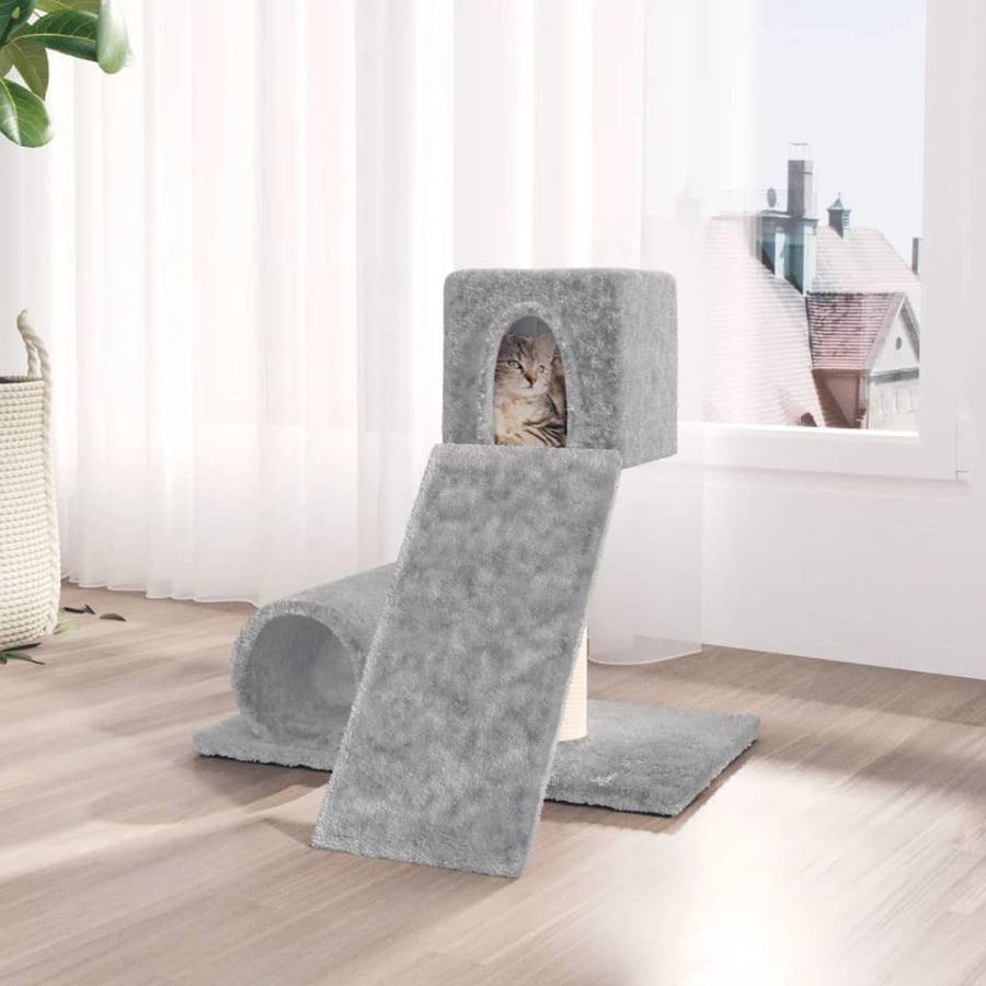 Kattenmeubel Met Sisal Krabpaal 59 Cm Crèmekleurig