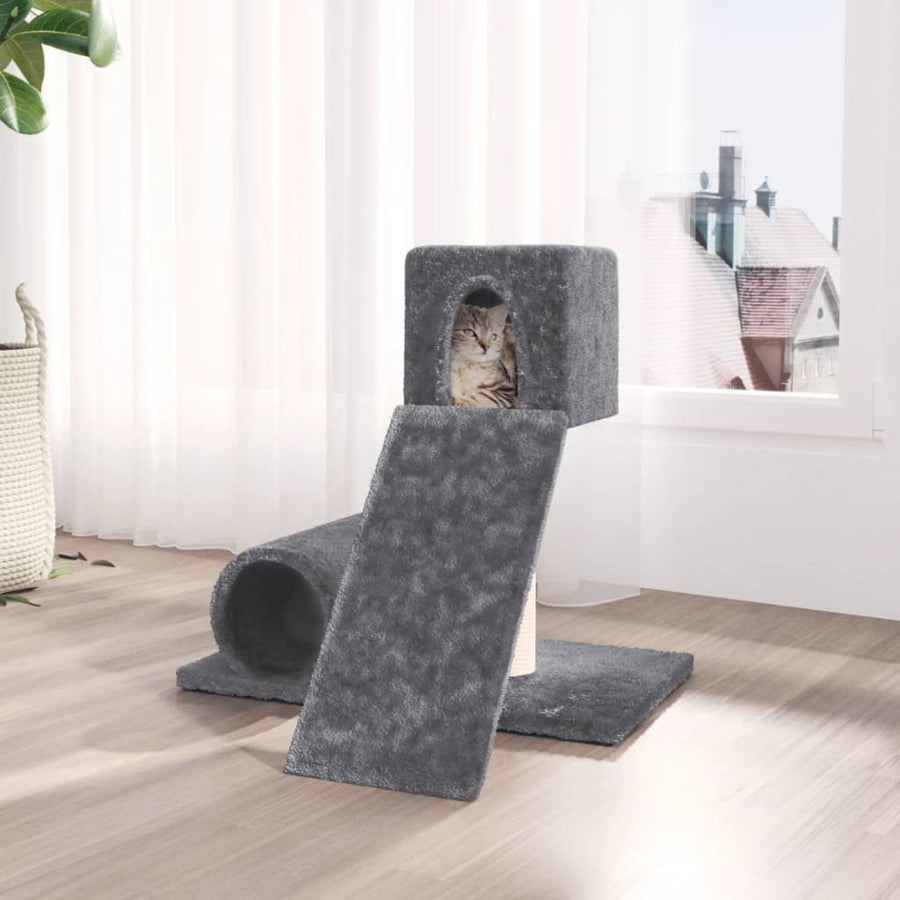 Kattenmeubel Met Sisal Krabpaal 59 Cm Crèmekleurig
