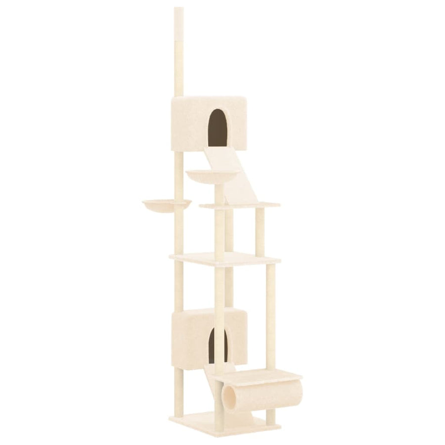 Kattenmeubel Vloer Tot Plafond 277-303 Cm Kleurig Crème