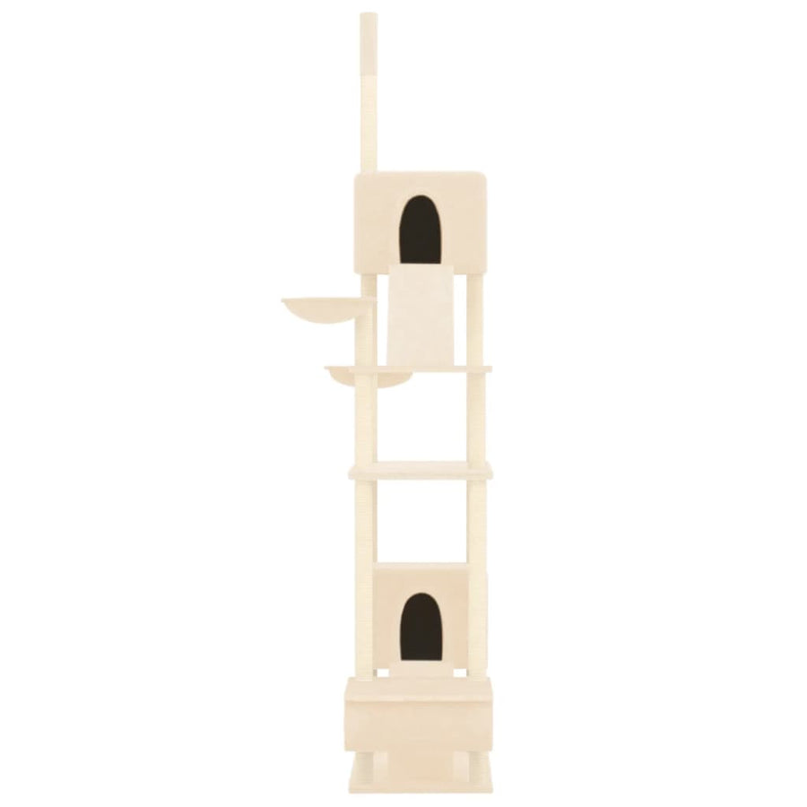 Kattenmeubel Vloer Tot Plafond 277-303 Cm Kleurig Crème