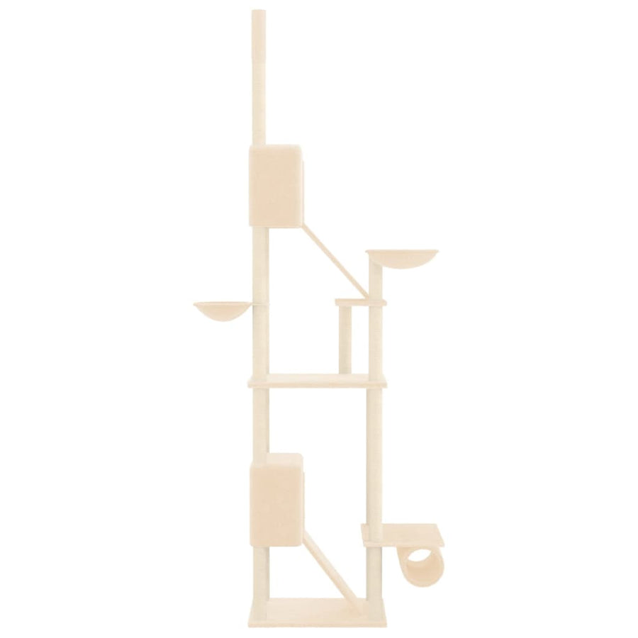 Kattenmeubel Vloer Tot Plafond 277-303 Cm Kleurig Crème