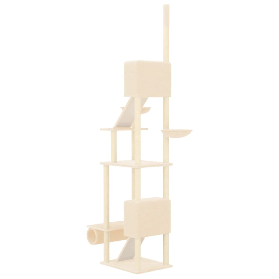 Kattenmeubel Vloer Tot Plafond 277-303 Cm Kleurig Crème