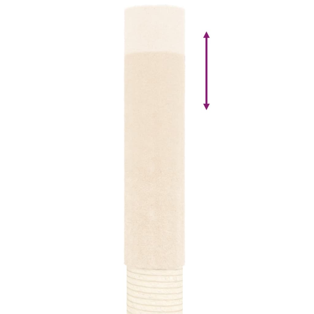 Kattenmeubel Vloer Tot Plafond 277-303 Cm Kleurig Crème