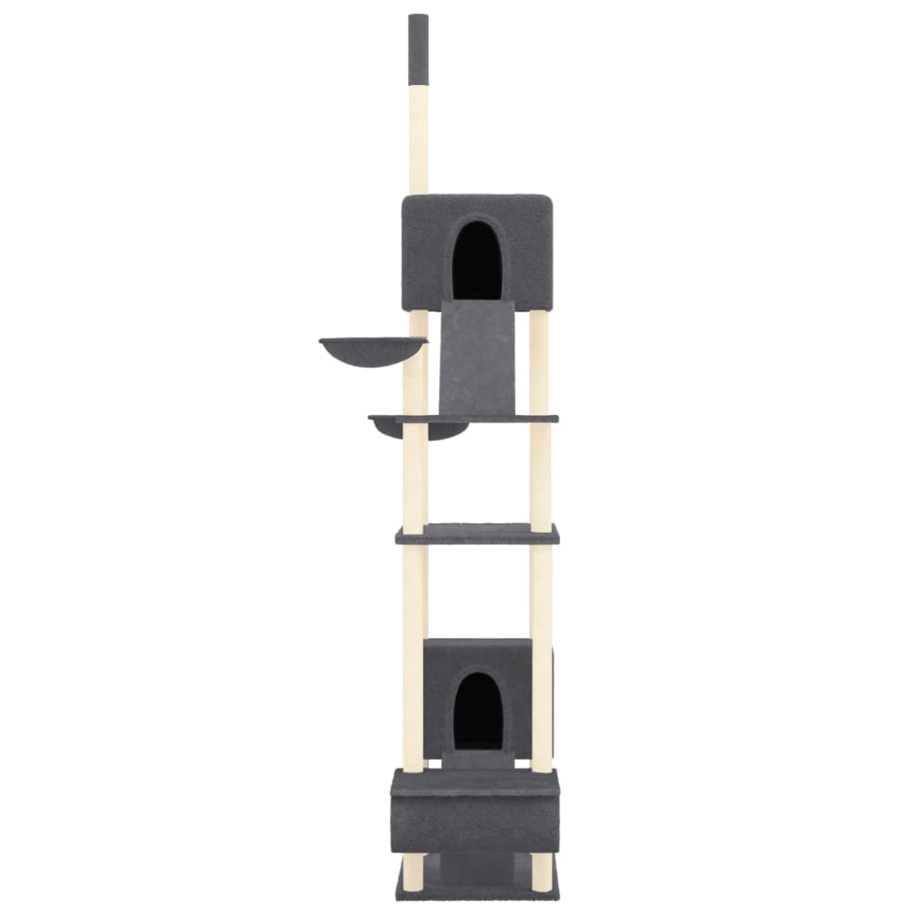 Kattenmeubel Vloer Tot Plafond 277-303 Cm Donkergrijs