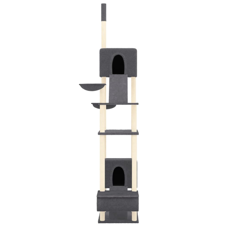 Kattenmeubel Vloer Tot Plafond 277-303 Cm Donkergrijs