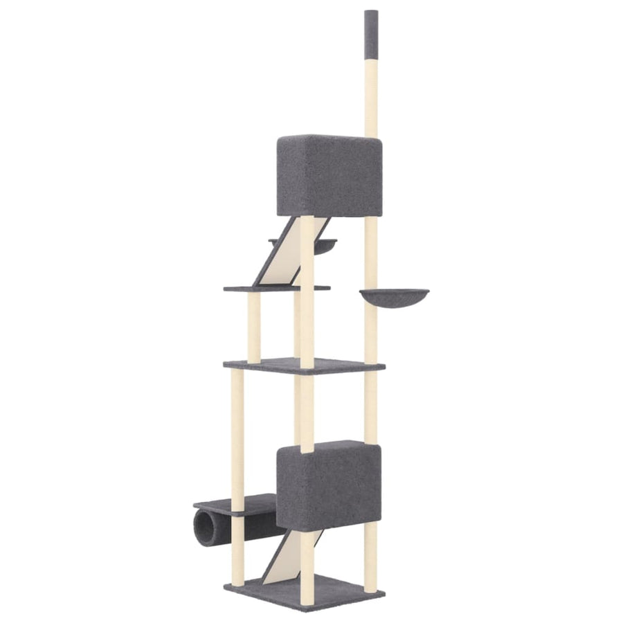 Kattenmeubel Vloer Tot Plafond 277-303 Cm Donkergrijs