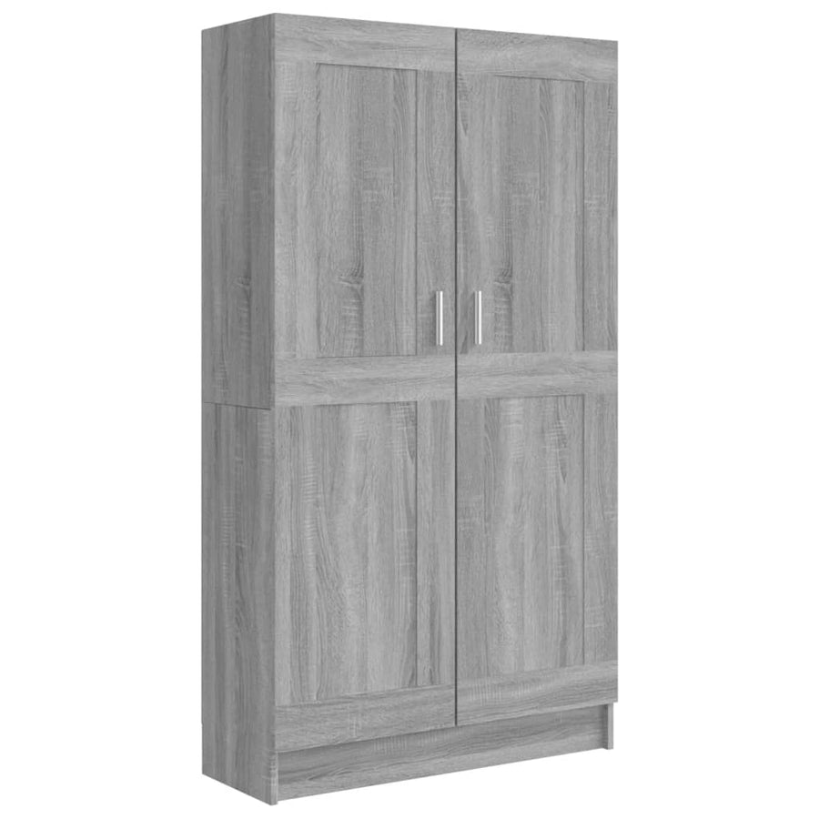 Boekenkast 82,5X30,5X50 Cm Bewerkt Hout Eiken 82.5 x 30.5 x 150 cm Grijs sonoma