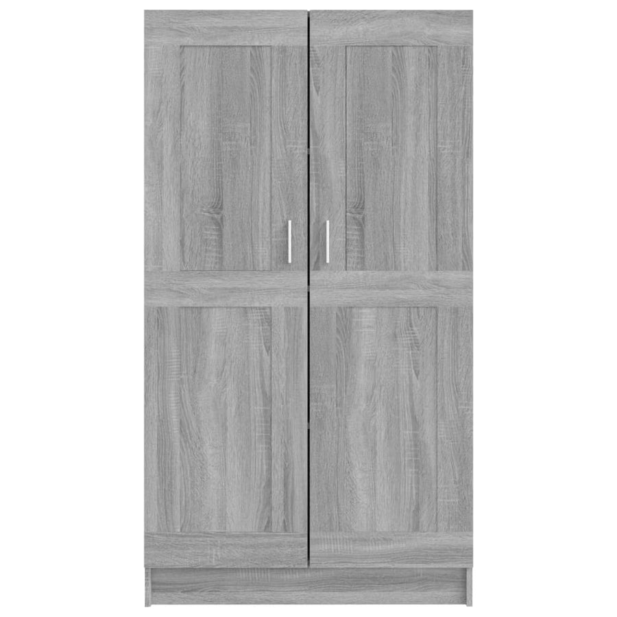 Boekenkast 82,5X30,5X50 Cm Bewerkt Hout Eiken 82.5 x 30.5 x 150 cm Grijs sonoma