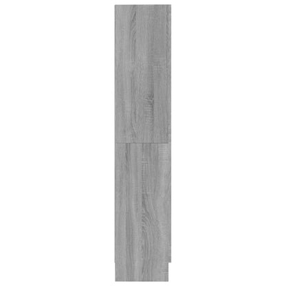 Boekenkast 82,5X30,5X50 Cm Bewerkt Hout Eiken 82.5 x 30.5 x 150 cm Grijs sonoma