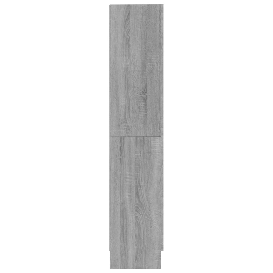 Boekenkast 82,5X30,5X50 Cm Bewerkt Hout Eiken 82.5 x 30.5 x 150 cm Grijs sonoma