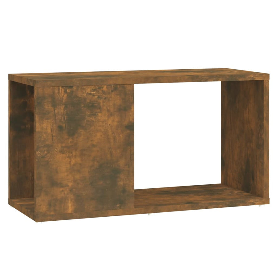 Tv-Meubel 60X24X32 Cm Bewerkt Hout Kleurig Gerookt eiken