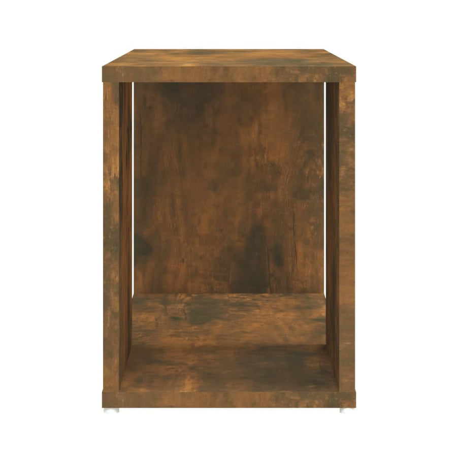 Tv-Meubel 60X24X32 Cm Bewerkt Hout Kleurig Gerookt eiken