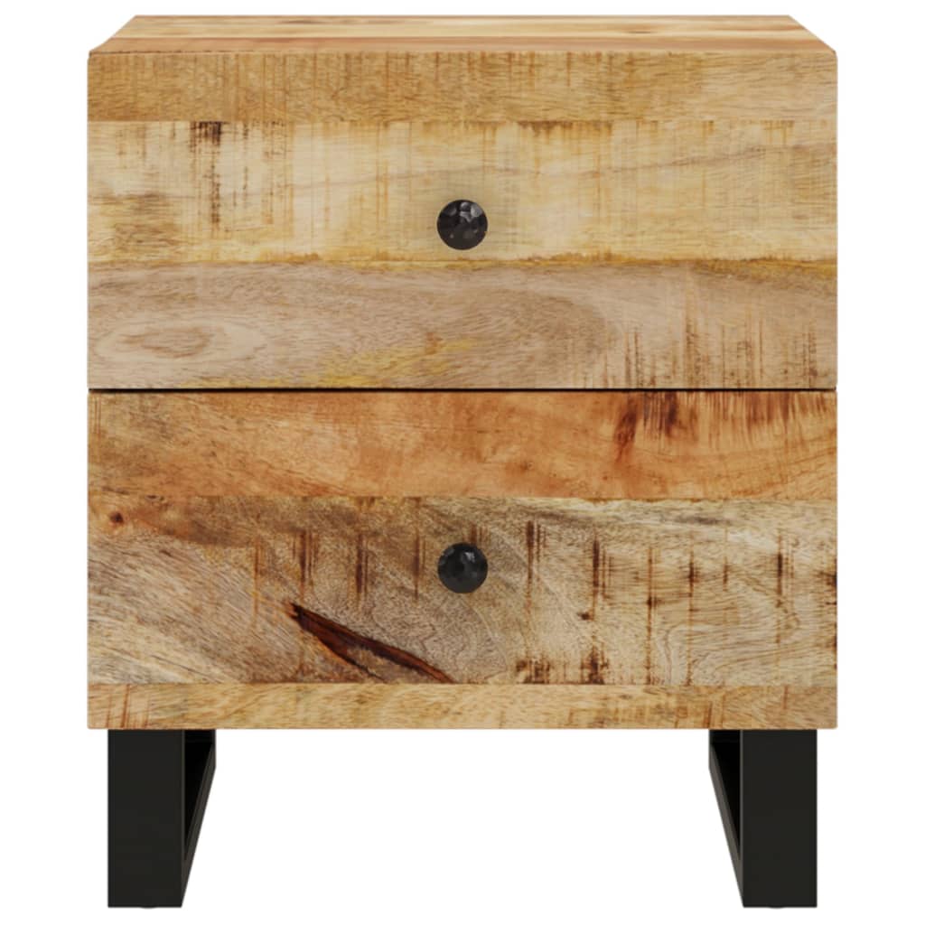 Nachtkastjes 40x33x46 cm 2 massief mangohout