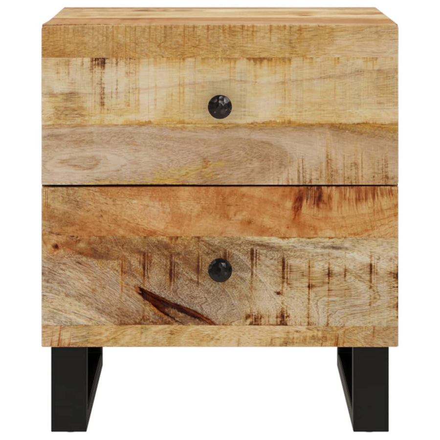 Nachtkastjes 40x33x46 cm 2 massief mangohout