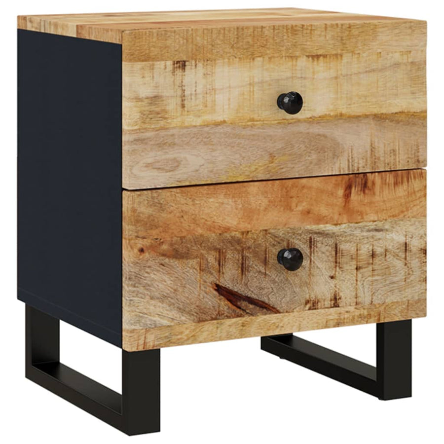 Nachtkastjes 40x33x46 cm 2 massief mangohout