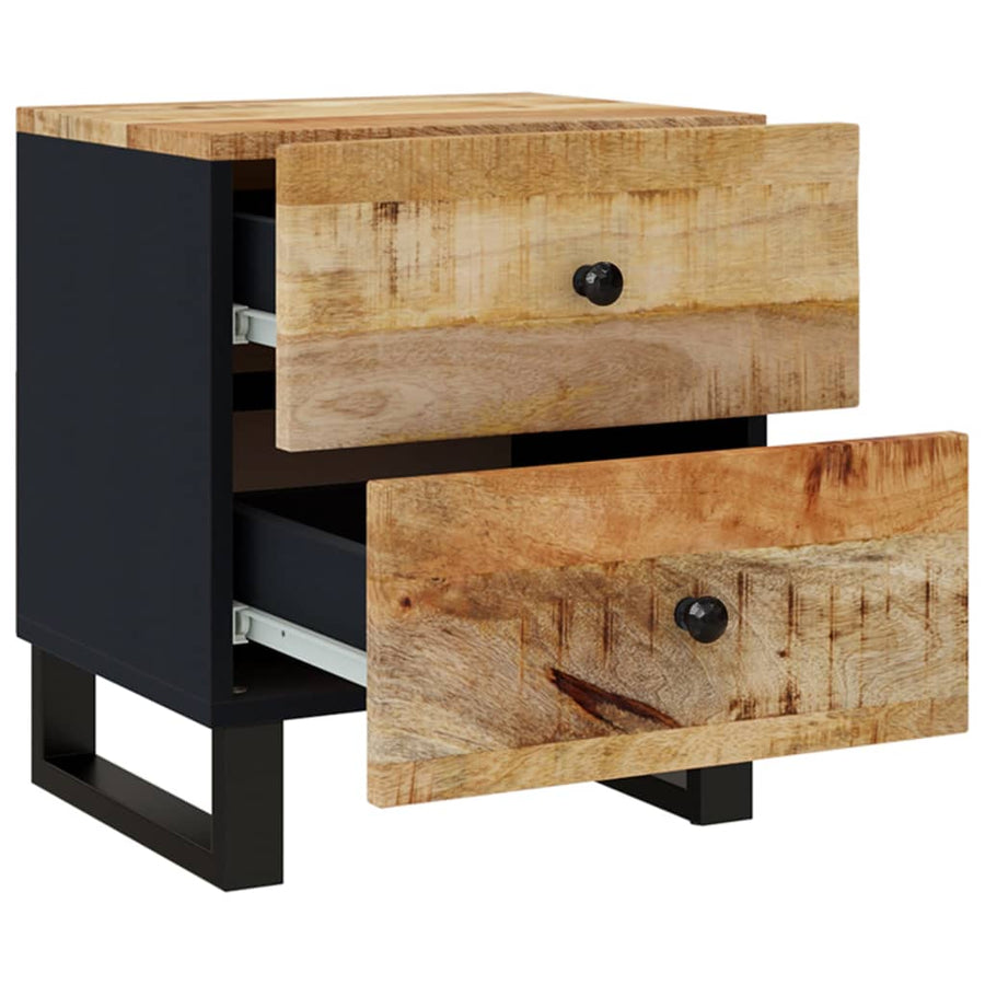 Nachtkastjes 40x33x46 cm 2 massief mangohout
