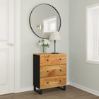 Dressoir 60x33x75 cm massief acaciahout wandmontage