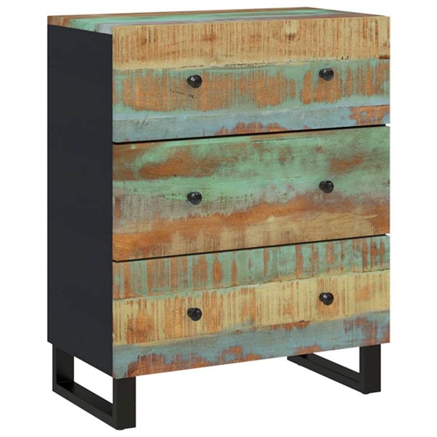Dressoir 60x33x75 cm massief gerecycled hout