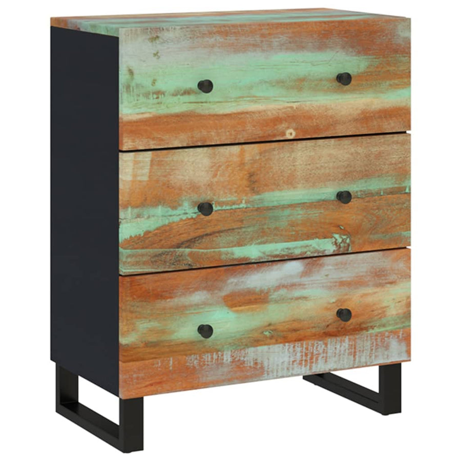 Dressoir 60x33x75 cm massief gerecycled hout