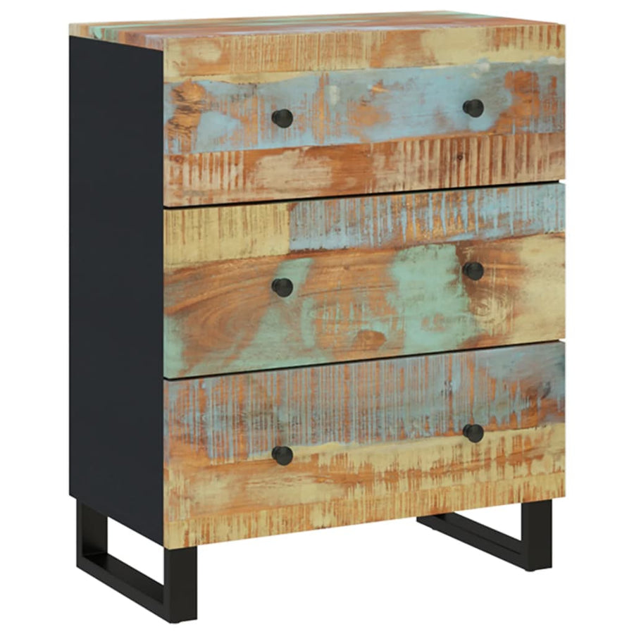 Dressoir 60x33x75 cm massief gerecycled hout