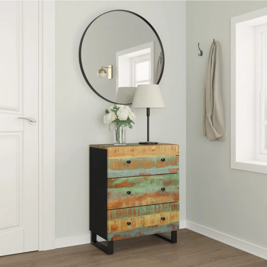 Dressoir 60x33x75 cm massief gerecycled hout