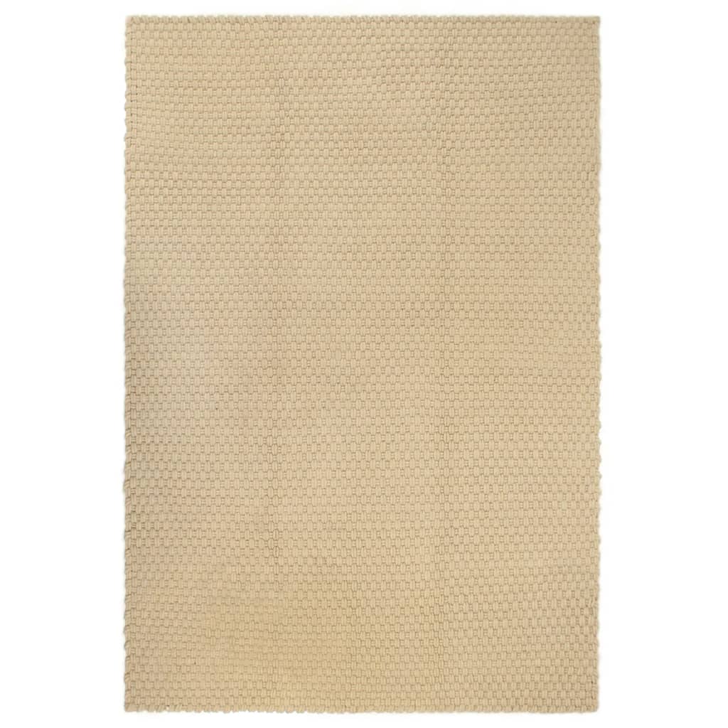Vloerkleed Rechthoekig 160X230 Cm Katoen Naturel