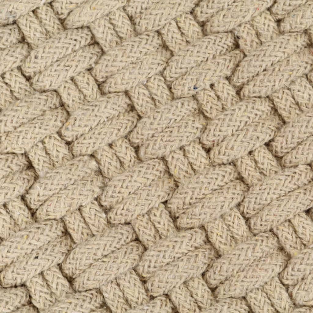 Vloerkleed Rechthoekig 160X230 Cm Katoen Naturel