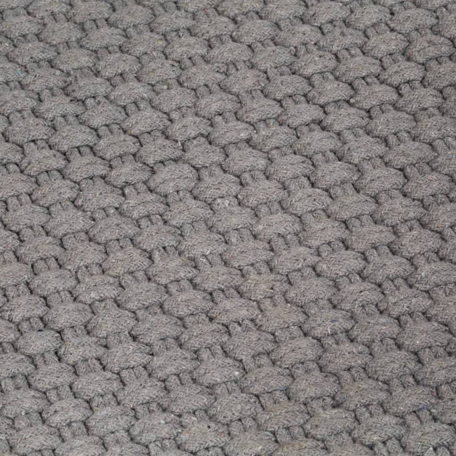 Vloerkleed Rechthoekig 160X230 Cm Katoen Grijs