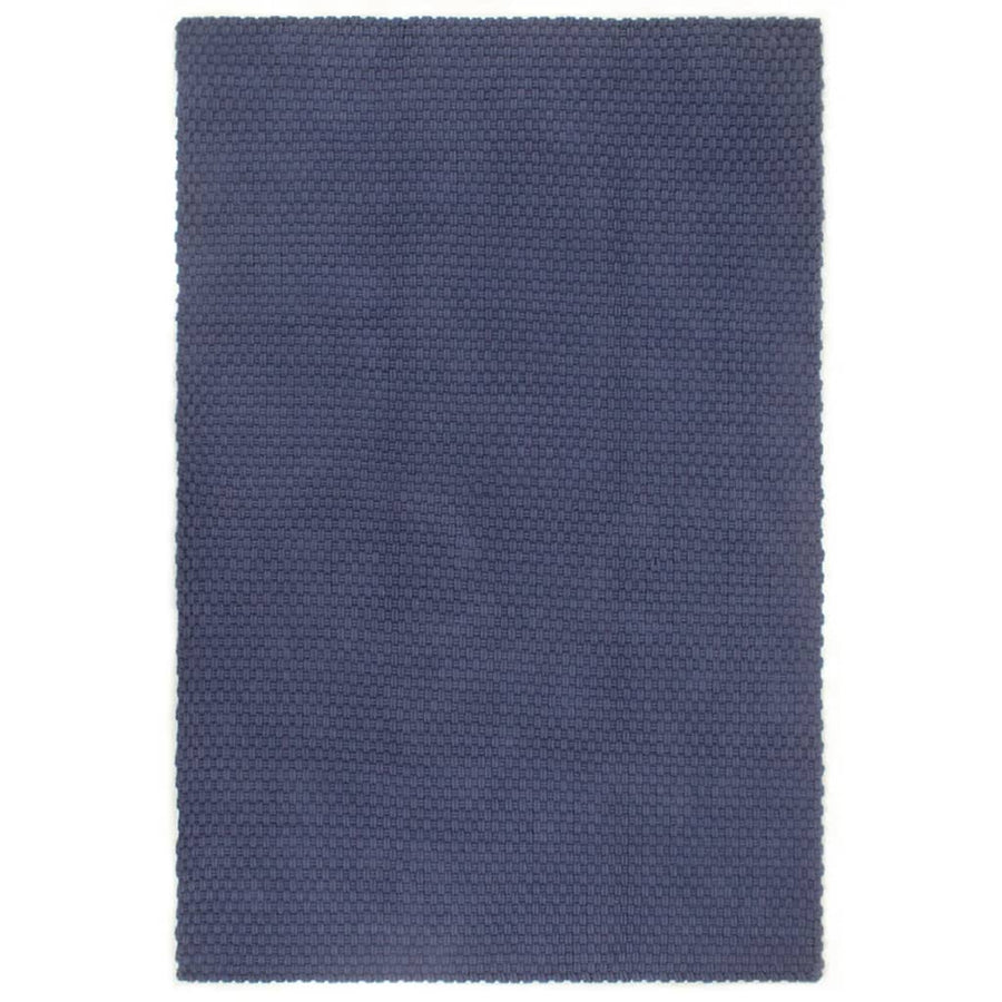 Vloerkleed Rechthoekig 160X230 Cm Katoen Marineblauw