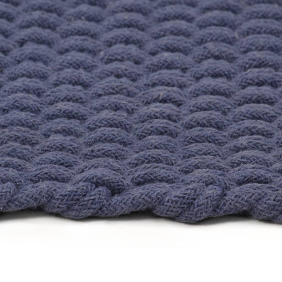 Vloerkleed Rechthoekig 160X230 Cm Katoen Marineblauw