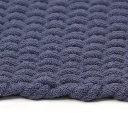 Vloerkleed Rechthoekig 180X250 Cm Katoen Marineblauw