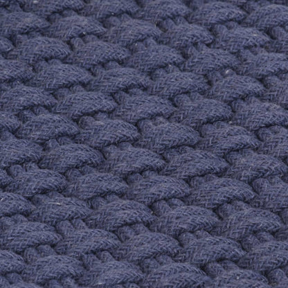 Vloerkleed Rechthoekig 180X250 Cm Katoen Marineblauw