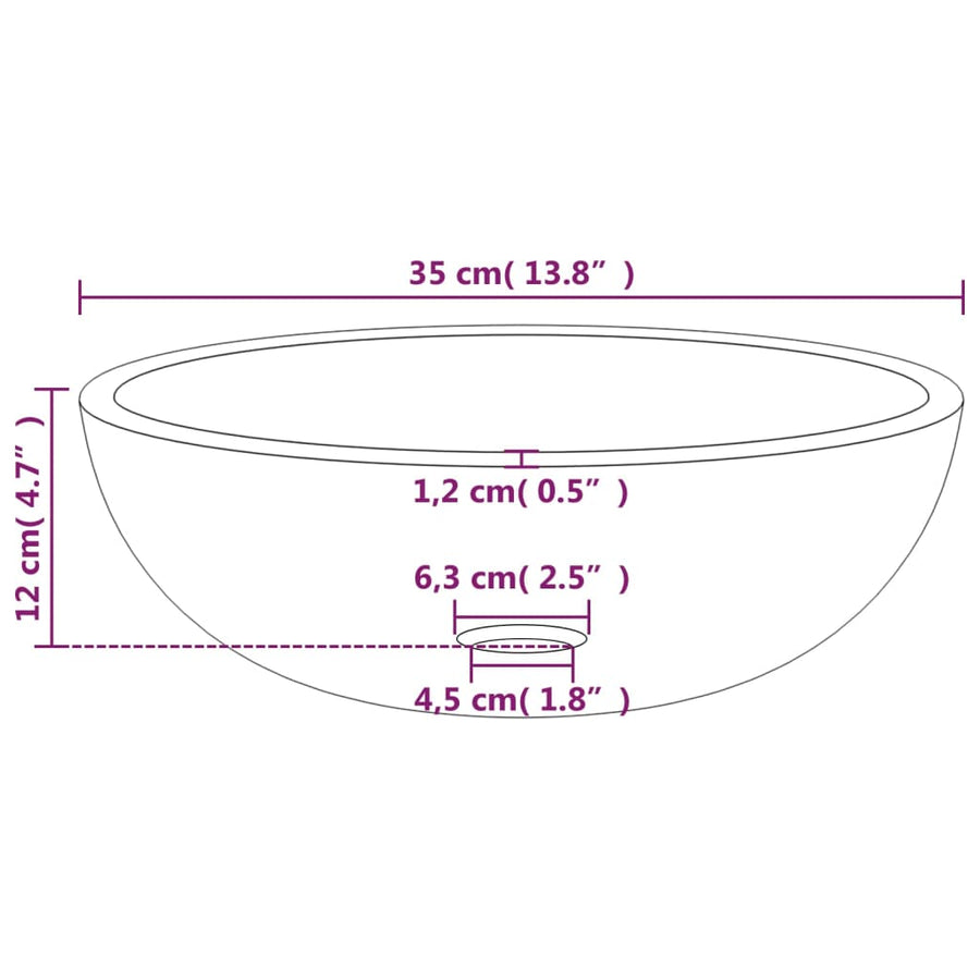 Wasbak 35X12 Cm Gehard Glas Transparant