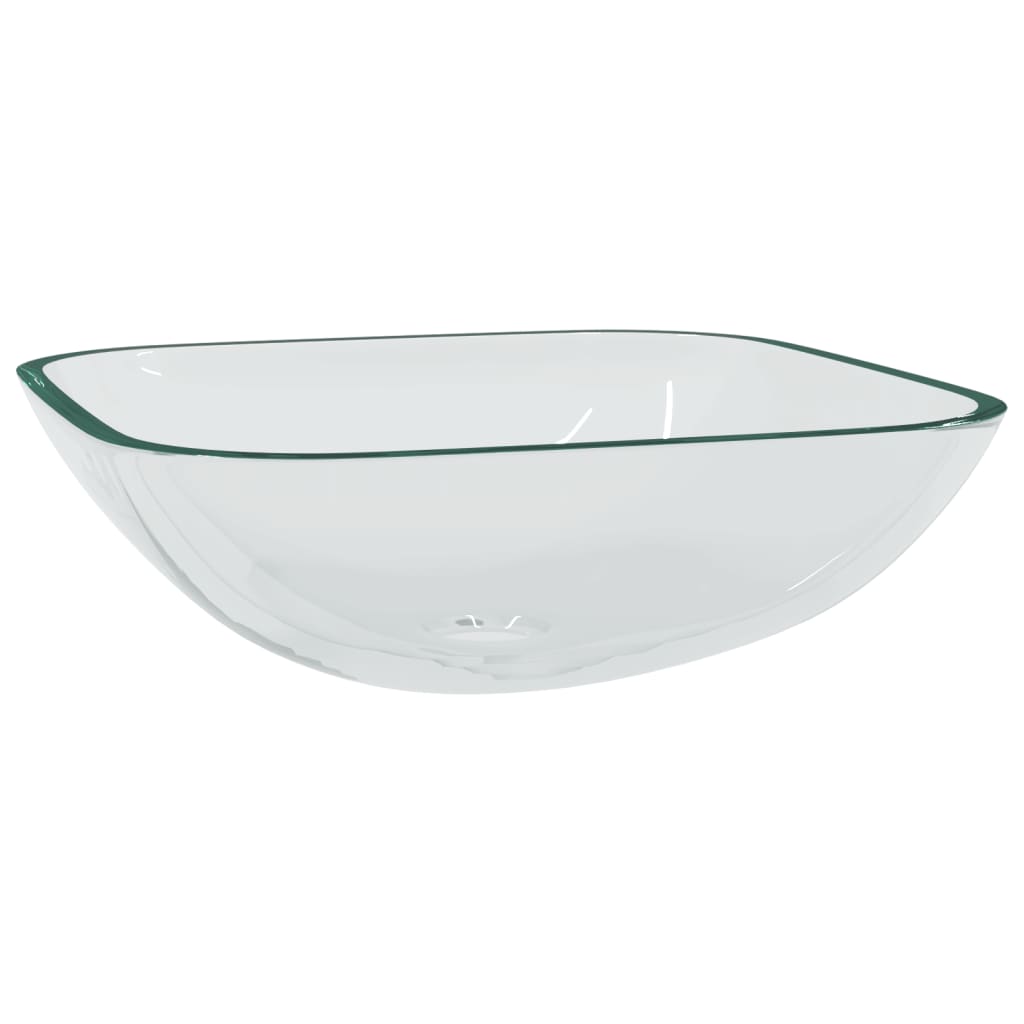 Wasbak 42X42X14 Cm Glas Transparant Doorzichtig