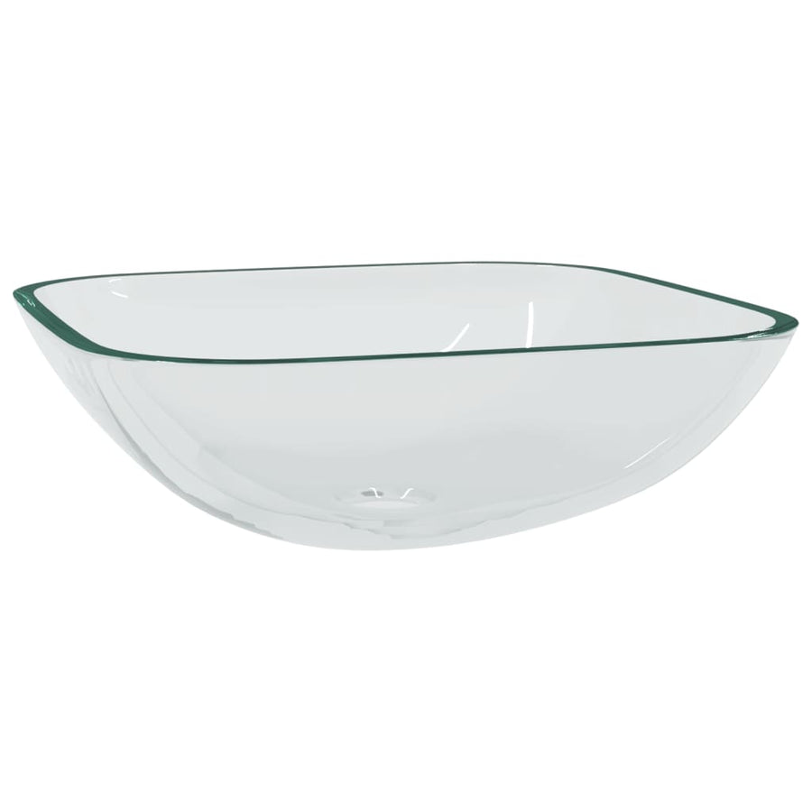 Wasbak 42X42X14 Cm Glas Transparant Doorzichtig