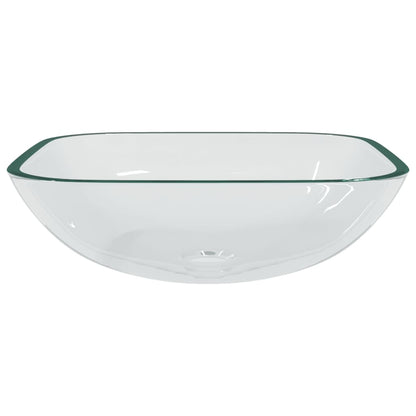Wasbak 42X42X14 Cm Glas Transparant Doorzichtig