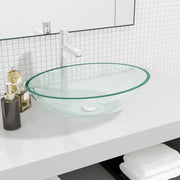 Wastafel 50x37x14 cm glas transparant