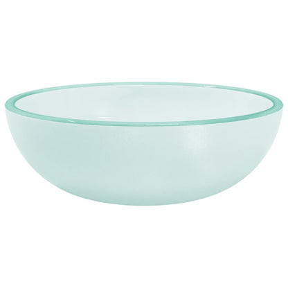 Wasbak 35x12 cm gehard glas mat 35 x 12 cm Mat